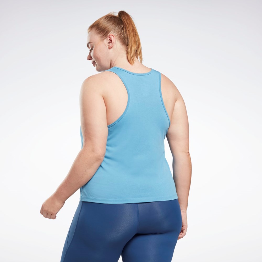 Essential Blue Reebok Reebok Identity Tank Top (Plus Size) | HB6422