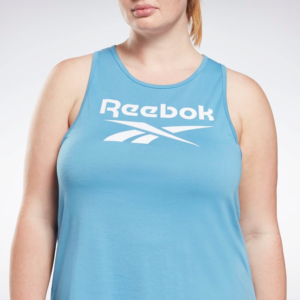 Essential Blue Reebok Reebok Identity Tank Top (Plus Size) | HB6422