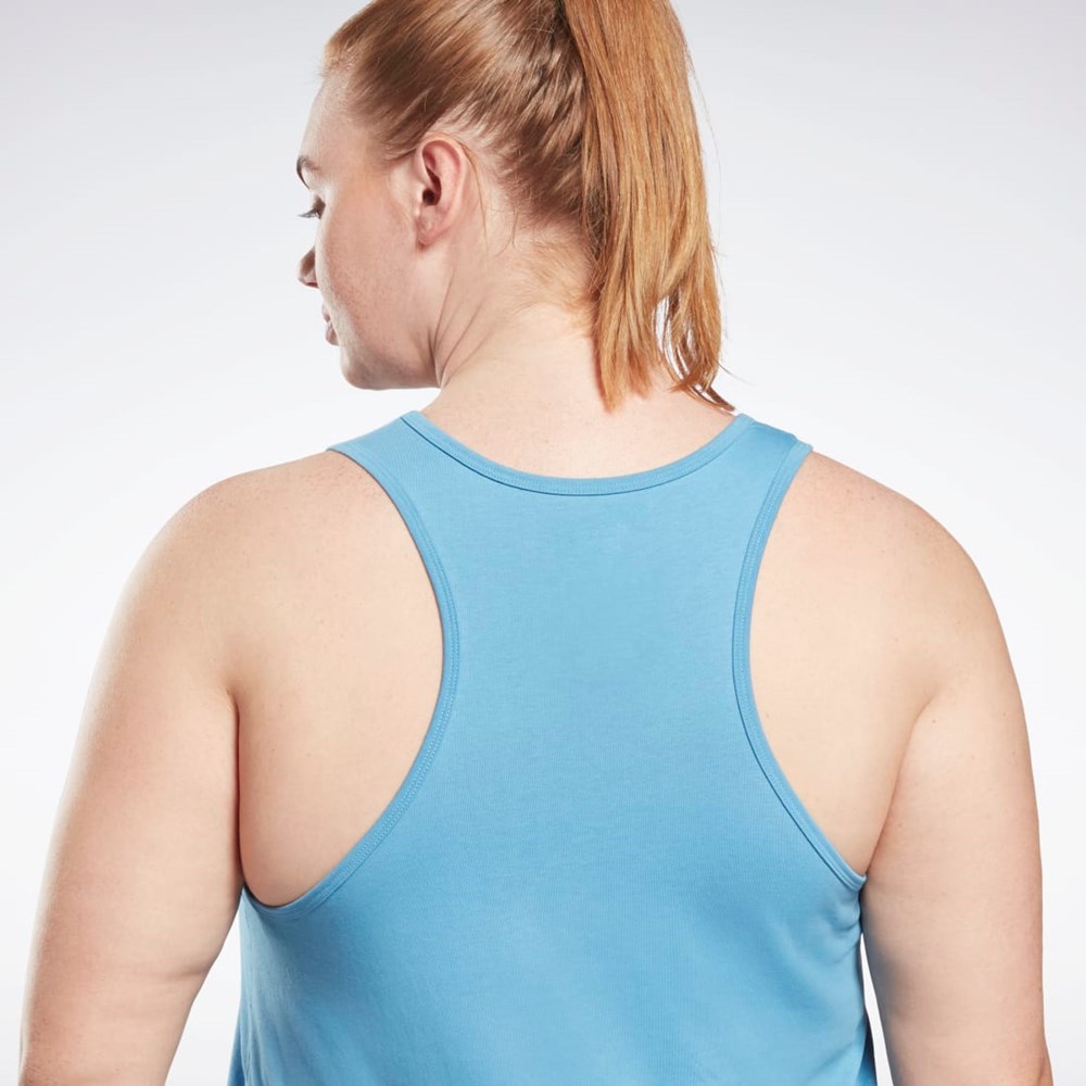 Essential Blue Reebok Reebok Identity Tank Top (Plus Size) | HB6422