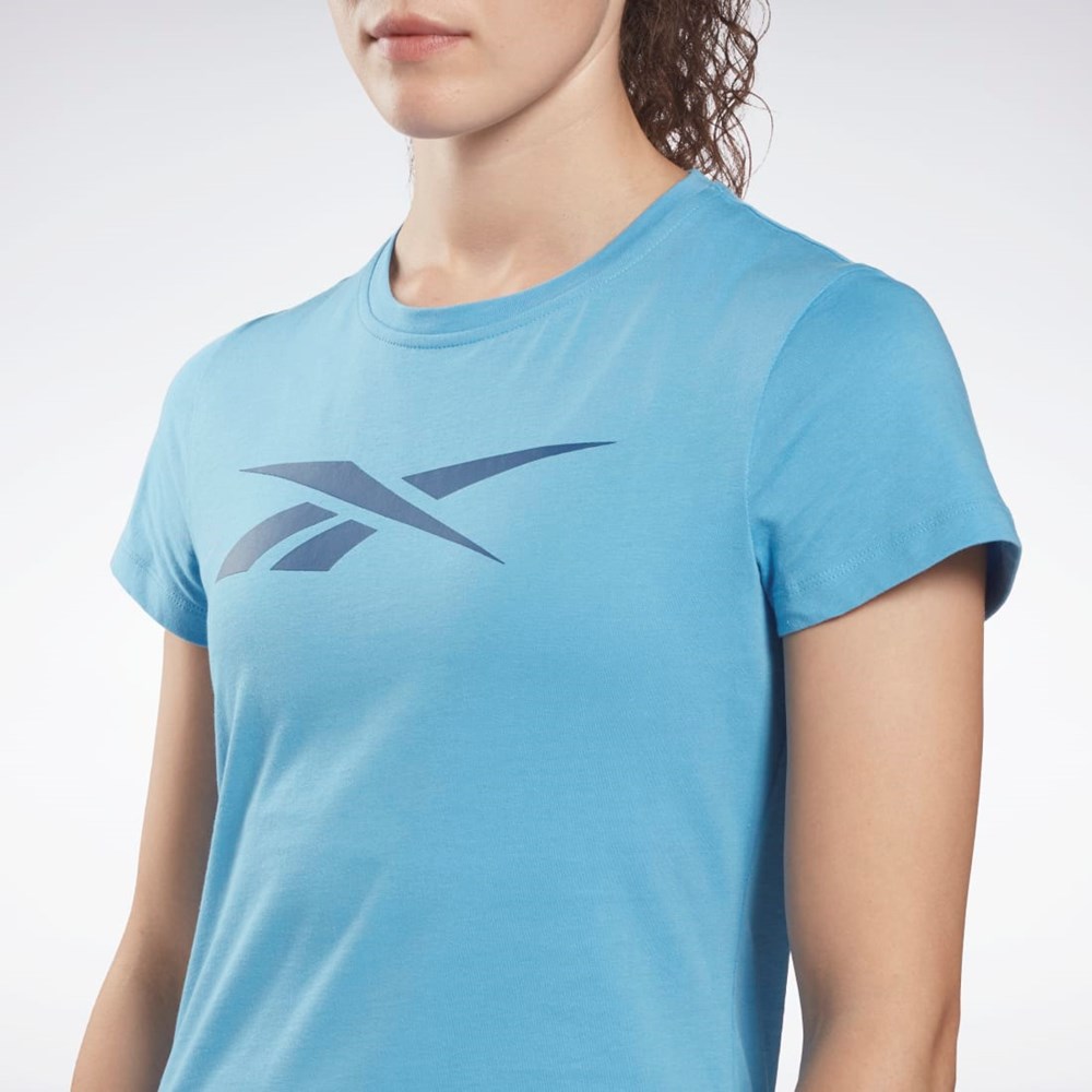 Essential Blue Reebok Training Essentials Vector Graphic Tee | H51878