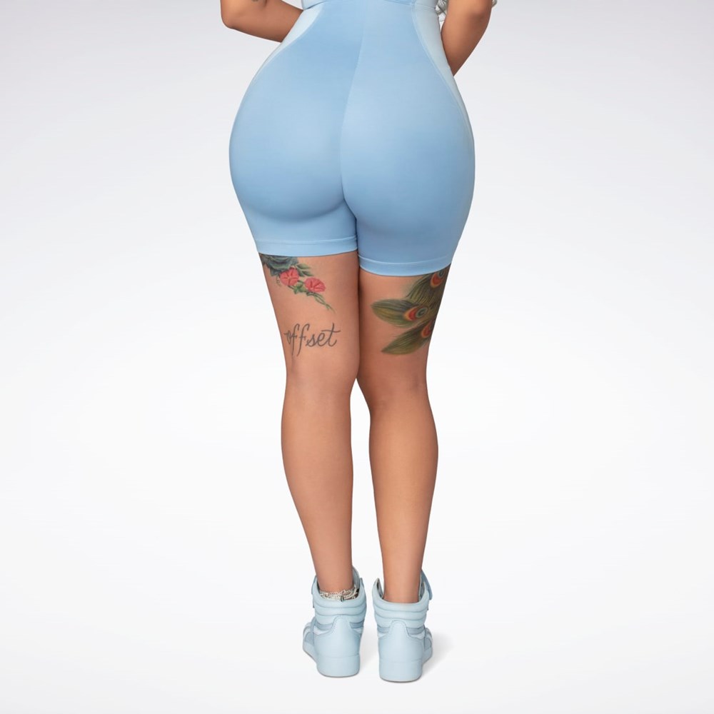 Fluid Blue Reebok Cardi B Leotard | HK8043