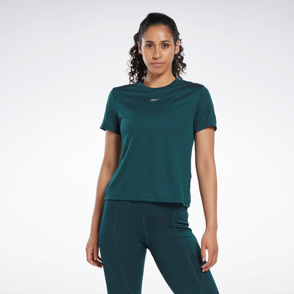 Forest Green Reebok Running Speedwick T-Shirt | HK4772