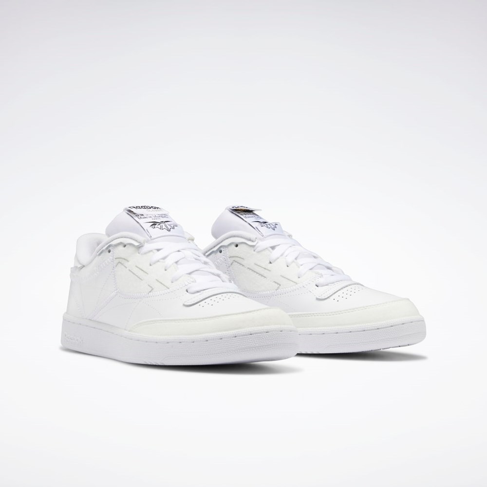 Ftwr White / Black / Ftwr White Reebok Maison Margiela Club C Memory Of Shoes | GW5013