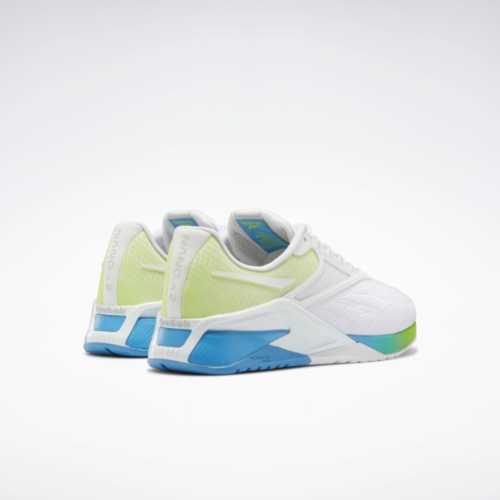 Ftwr White / Essential Blue / Acid Yellow Reebok Reebok Nano X2 Training Shoes | GZ6437