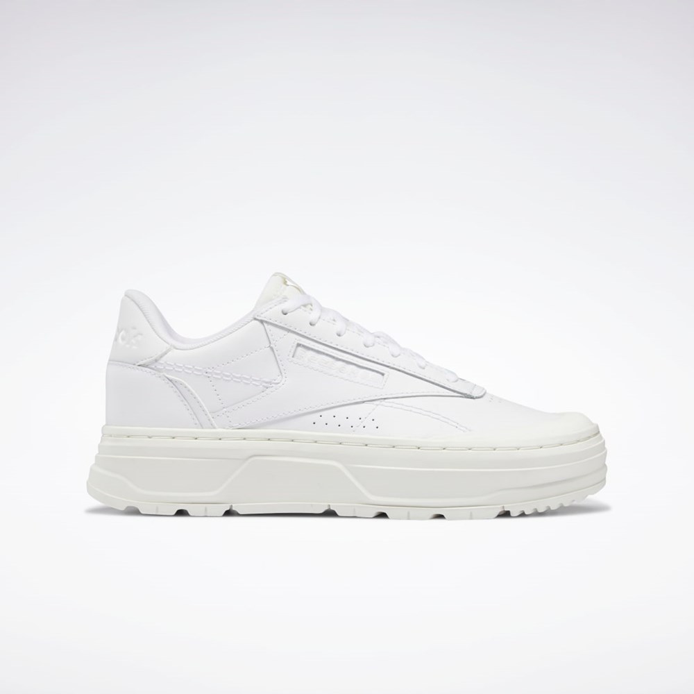 Ftwr White / Ftwr White / Chalk Reebok Club C Double GEO Shoes | H69140