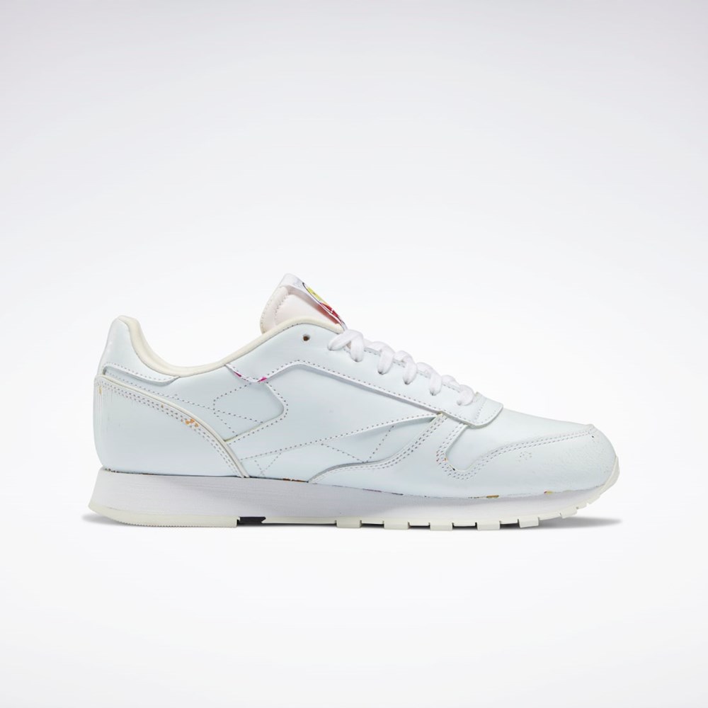 Ftwr White / Ftwr White / Chalk Reebok Smiley Classic Leather Pump 50th Shoes | GY1580