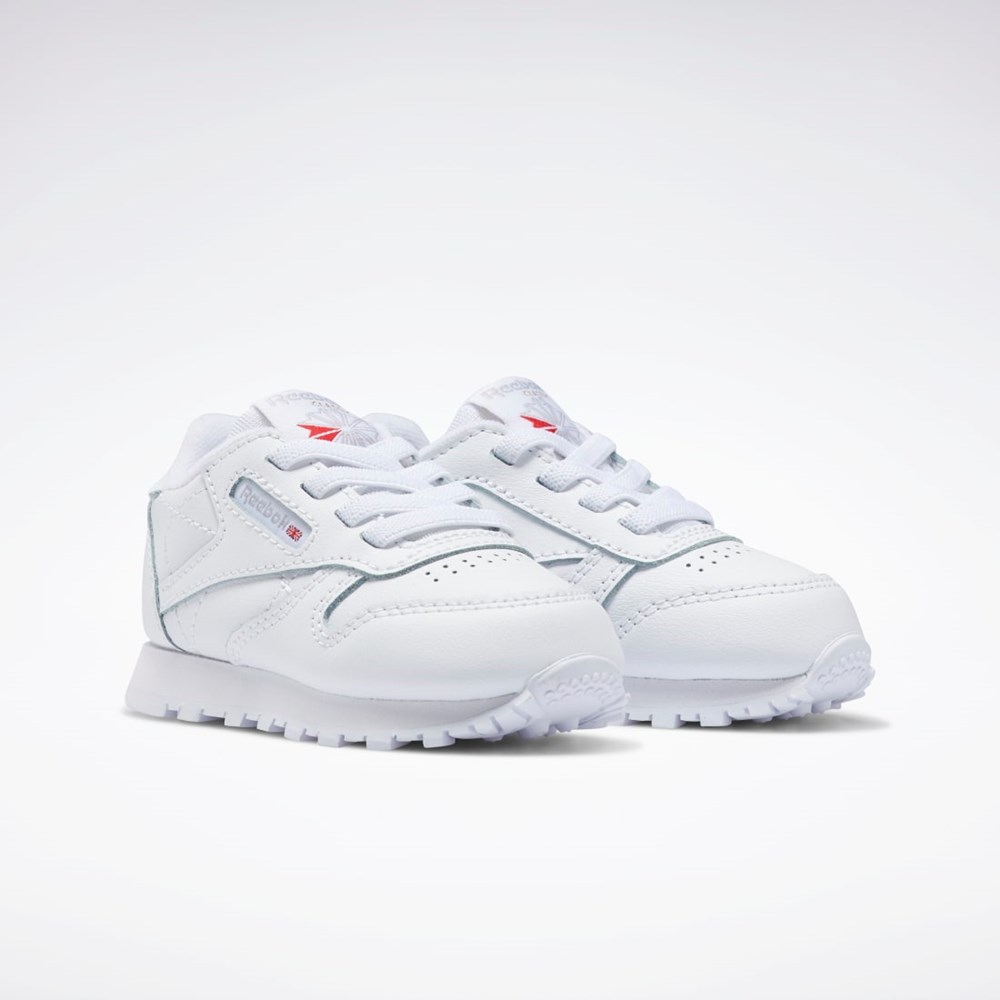 Ftwr White / Ftwr White / Ftwr White Reebok Classic Leather Shoes - Toddler | FZ2093