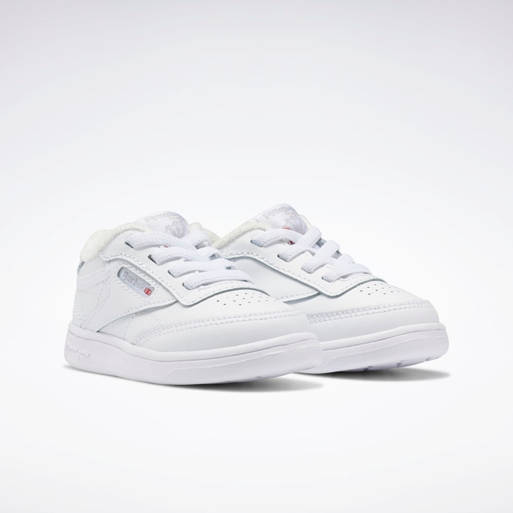 Ftwr White / Ftwr White / Ftwr White Reebok Club C Shoes - Toddler | FZ2095