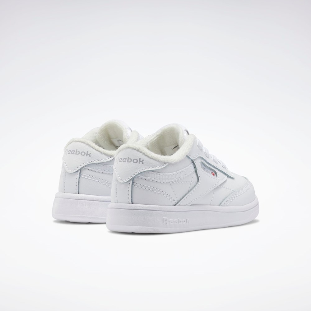 Ftwr White / Ftwr White / Ftwr White Reebok Club C Shoes - Toddler | FZ2095