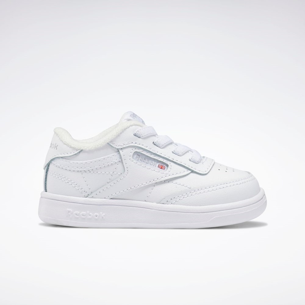 Ftwr White / Ftwr White / Ftwr White Reebok Club C Shoes - Toddler | FZ2095