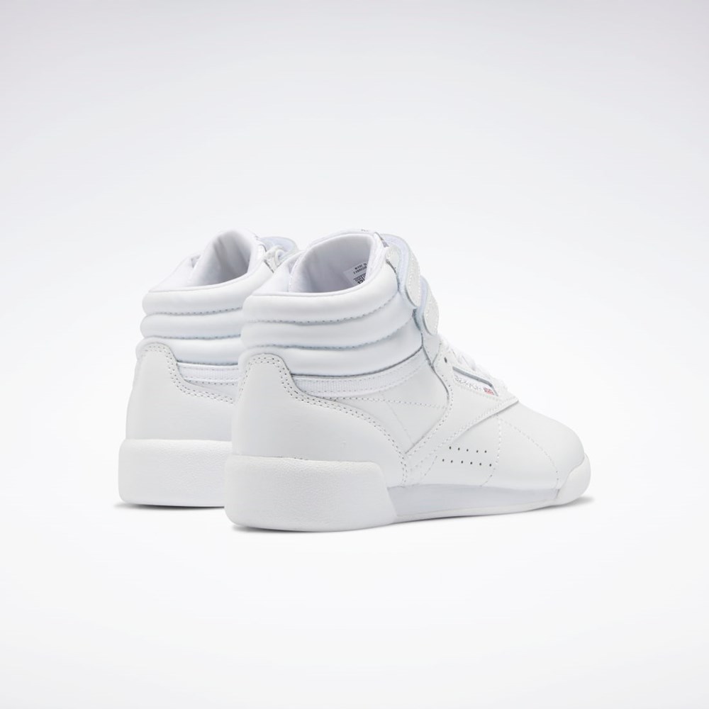 Ftwr White / Ftwr White / Ftwr White Reebok Freestyle Hi Shoes - Preschool | GX7225