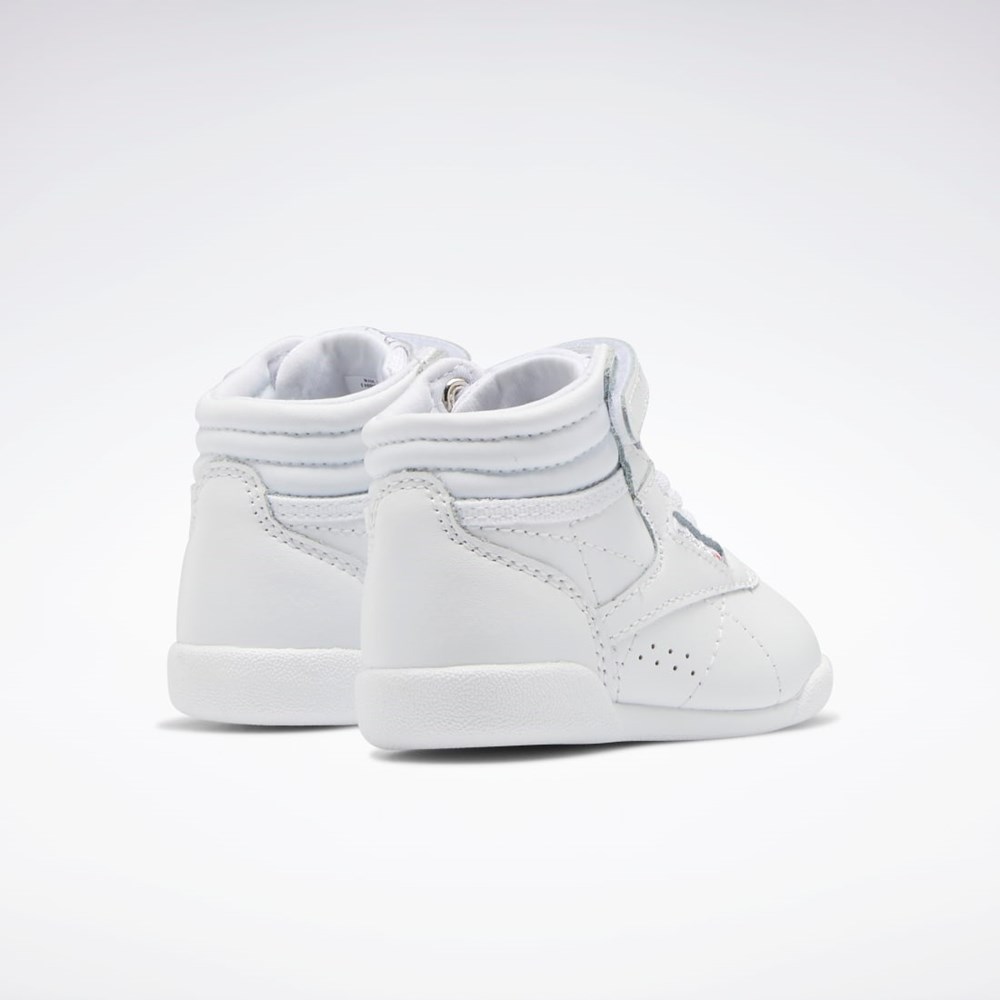 Ftwr White / Ftwr White / Ftwr White Reebok Freestyle Hi Shoes - Toddler | GX7226