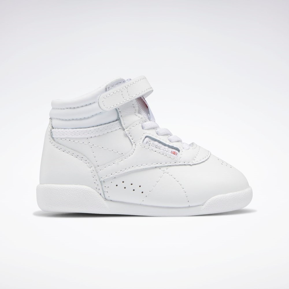 Ftwr White / Ftwr White / Ftwr White Reebok Freestyle Hi Shoes - Toddler | GX7226