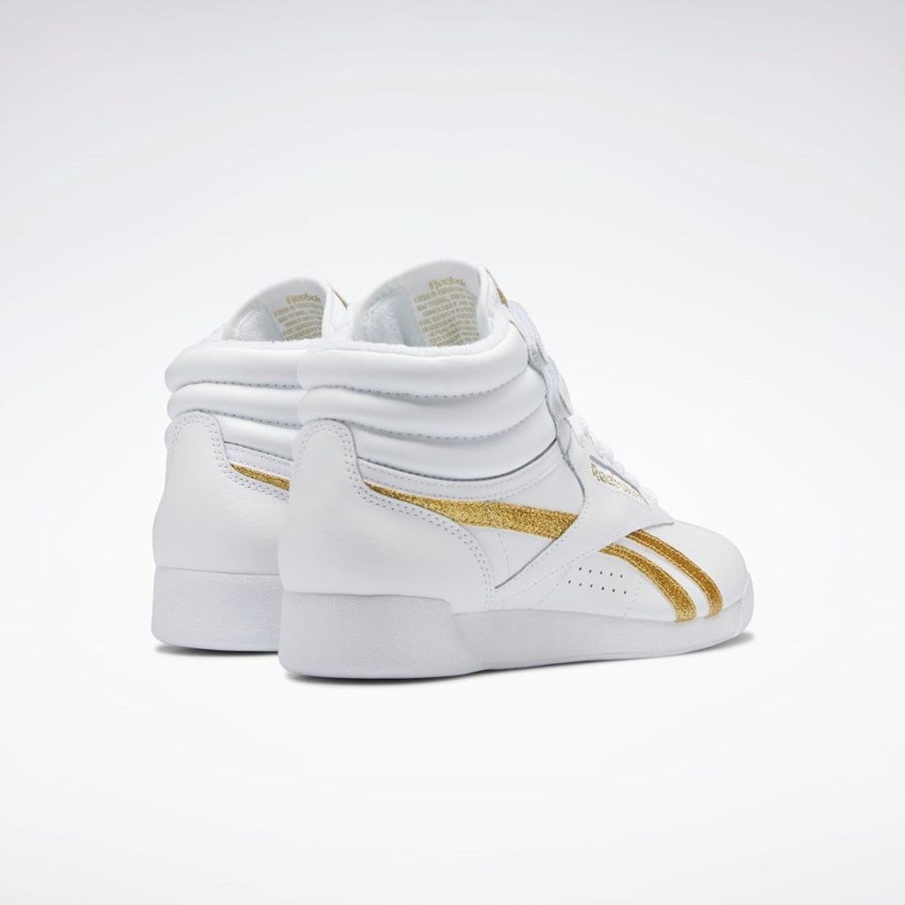 Ftwr White / Ftwr White / Gold Met. Reebok F/S Hi Shoes | GX2231