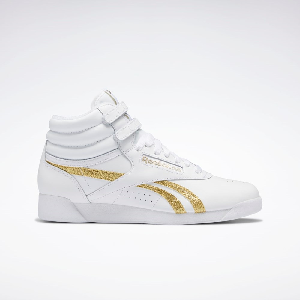 Ftwr White / Ftwr White / Gold Met. Reebok F/S Hi Shoes | GX2231