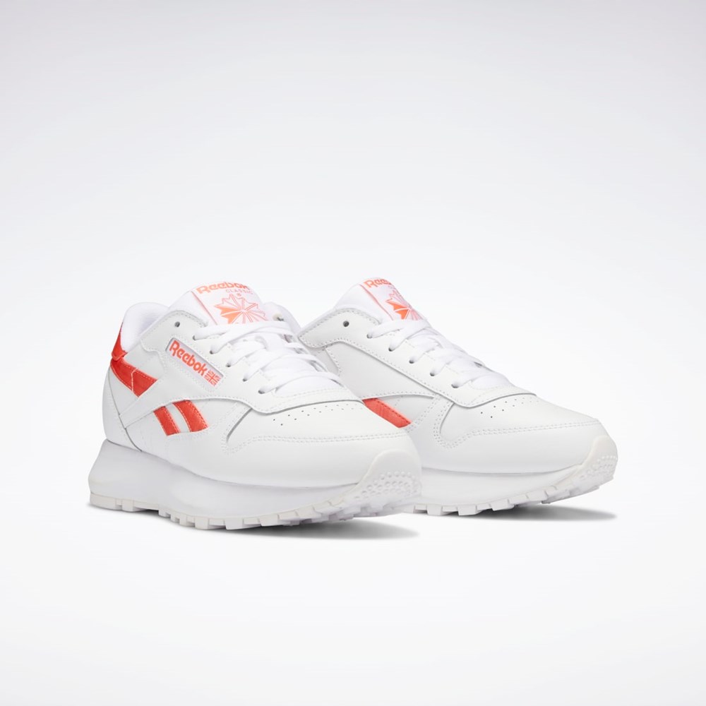 Ftwr White / Ftwr White / Semi Orange Flare Reebok Classic Leather SP Shoes | GW3795