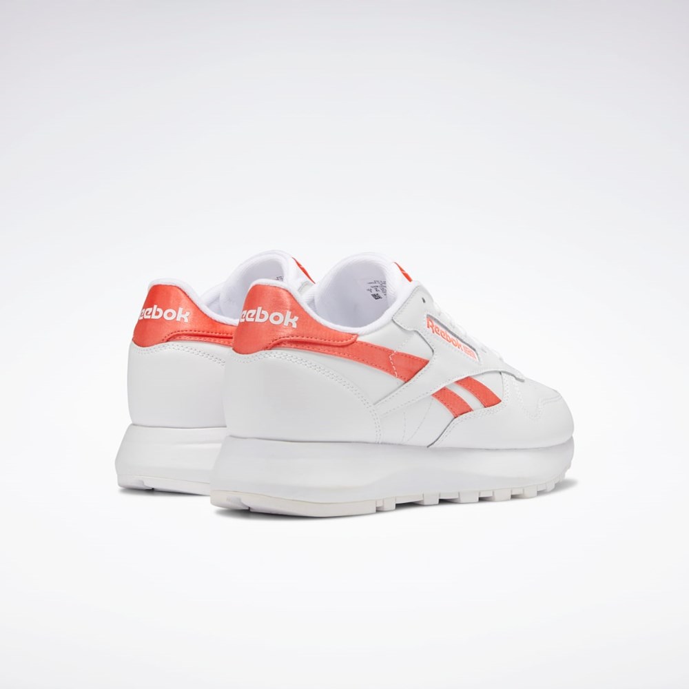 Ftwr White / Ftwr White / Semi Orange Flare Reebok Classic Leather SP Shoes | GW3795