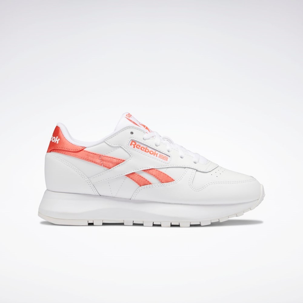 Ftwr White / Ftwr White / Semi Orange Flare Reebok Classic Leather SP Shoes | GW3795