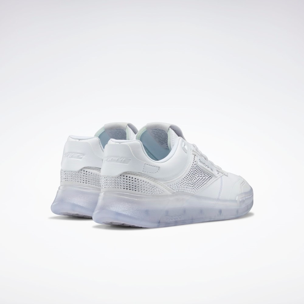 Ftwr White / Porcelain / Silver Met. Reebok Très Rasché Club C Legacy Diamanté Shoes | GX8487