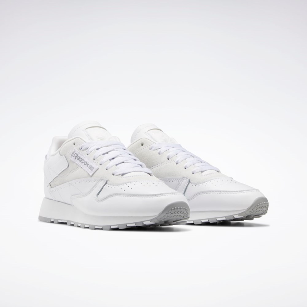 Ftwr White / Pure Grey 4 / Rhodonite Reebok Classic Leather Make It Yours Shoes | GX6196