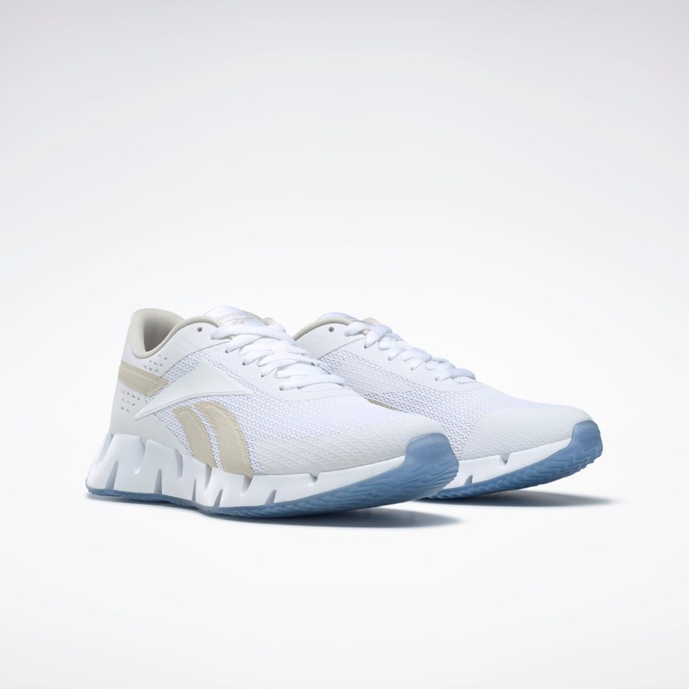 Ftwr White / Stucco / Ftwr White Reebok Zig Dynamica 2 Shoes | GX7062