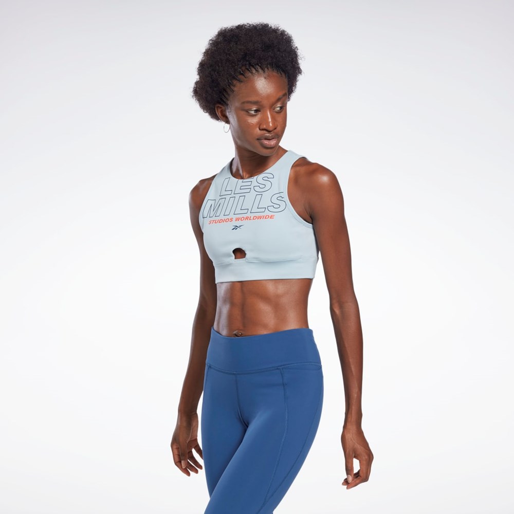 Gable Grey Reebok Les Mills® Beyond the Sweat Crop Top | HD4150