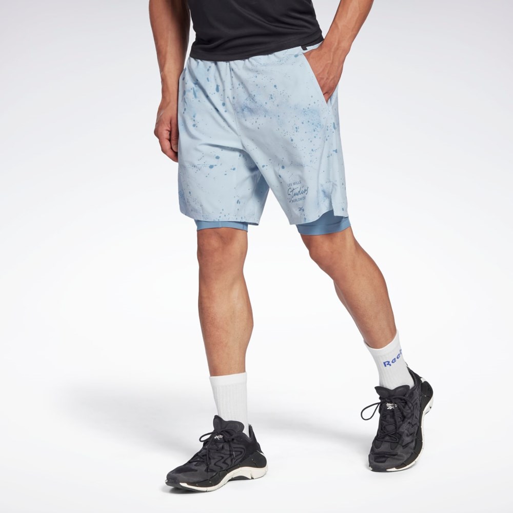 Gable Grey Reebok Les Mills® Strength Two-in-One Shorts | HD4162