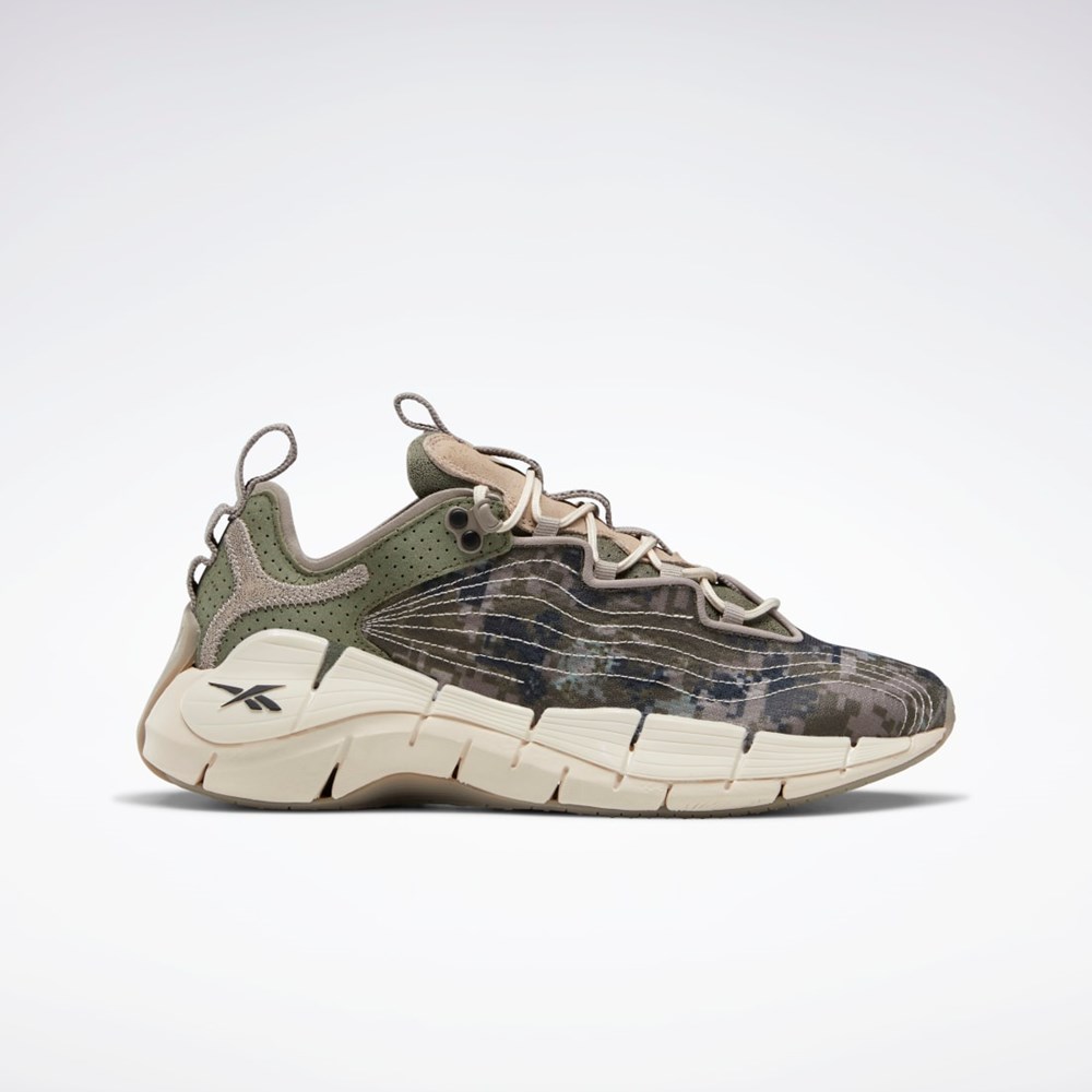 Hunter Green / Boulder Grey / Stucco Reebok Billionaire Boys Club Zig Kinetica II Shoes | GX1313