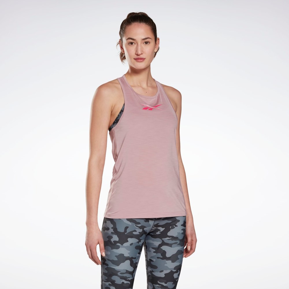 Infused Lilac Reebok ACTIVCHILL Graphic Tank Top | HK4801