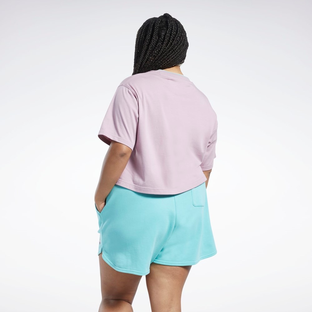 Infused Lilac Reebok Classics Graphic T-Shirt (Plus Size) | HI2391