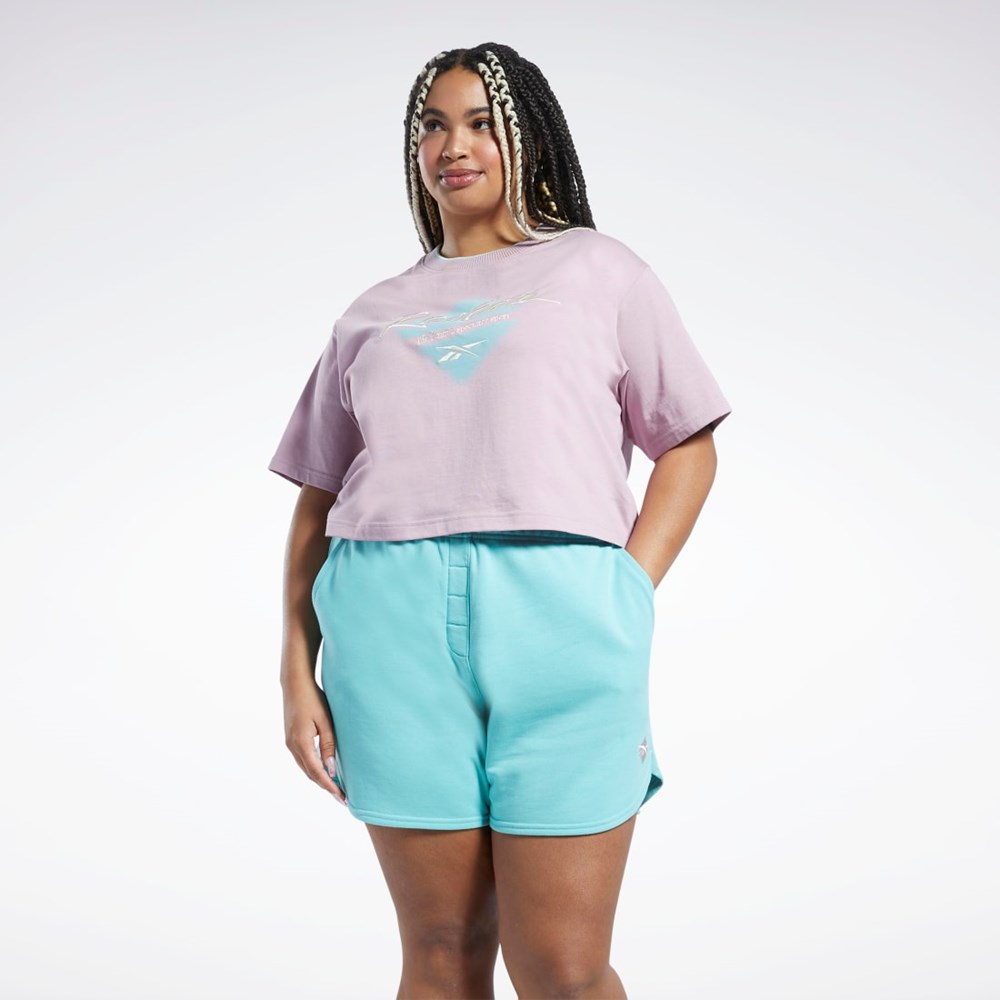 Infused Lilac Reebok Classics Graphic T-Shirt (Plus Size) | HI2391