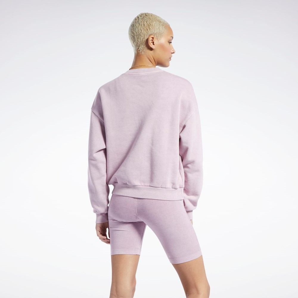 Infused Lilac Reebok Classics Natural Dye Sweatshirt | HK6948