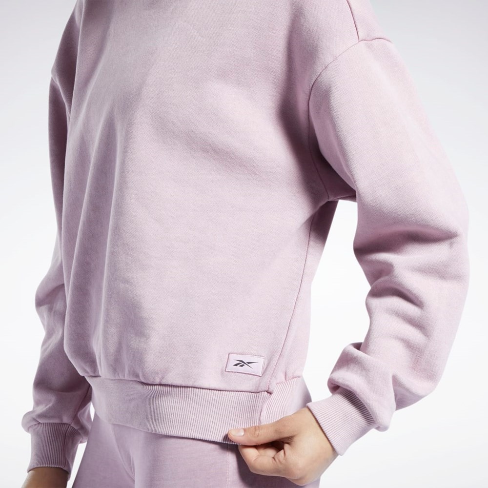 Infused Lilac Reebok Classics Natural Dye Sweatshirt | HK6948