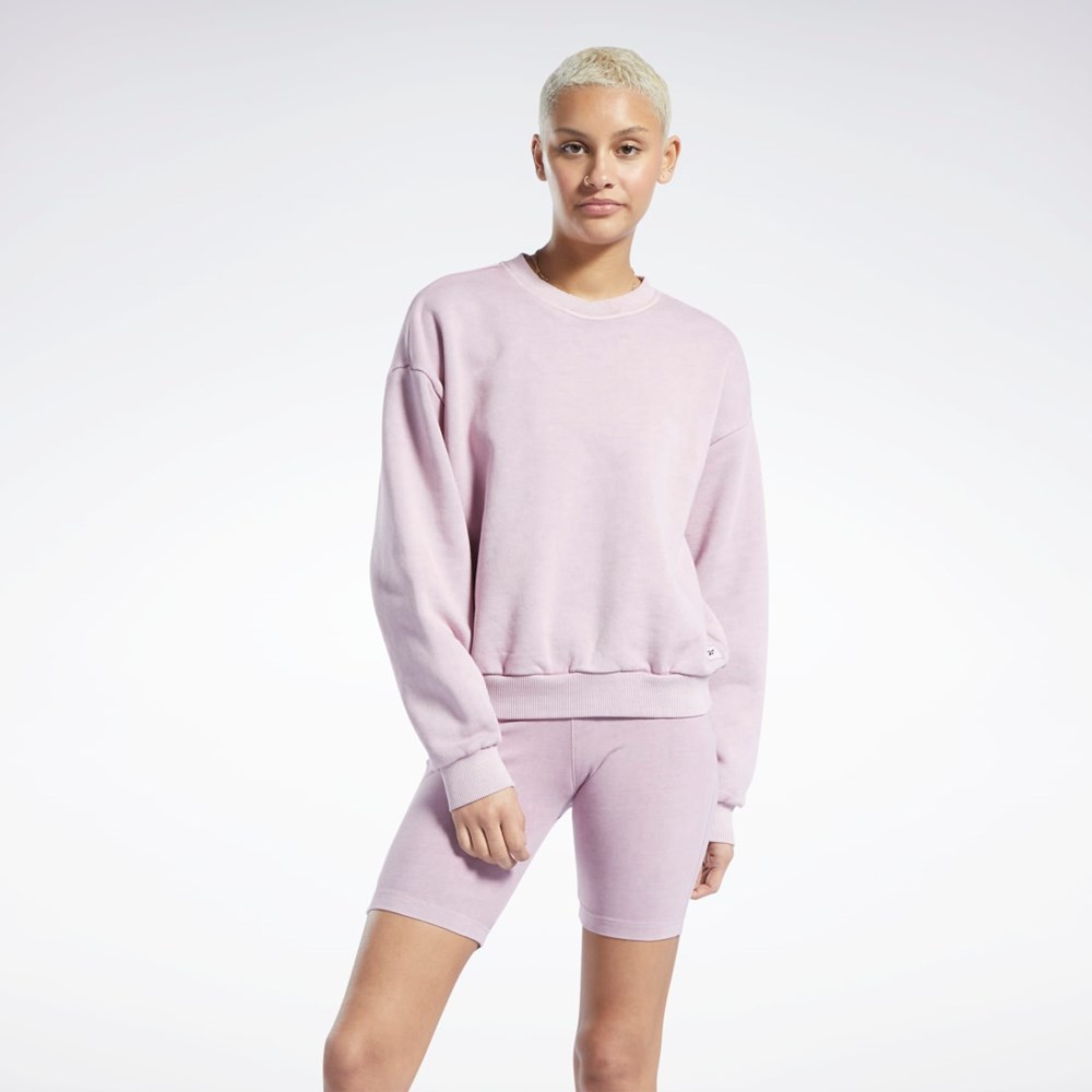 Infused Lilac Reebok Classics Natural Dye Sweatshirt | HK6948