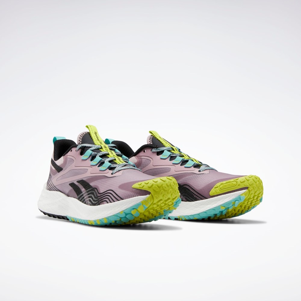 Infused Lilac / Semi Classic Teal / Acid Yellow Reebok Floatride Energy 4 Adventure Running Shoes | GX4800