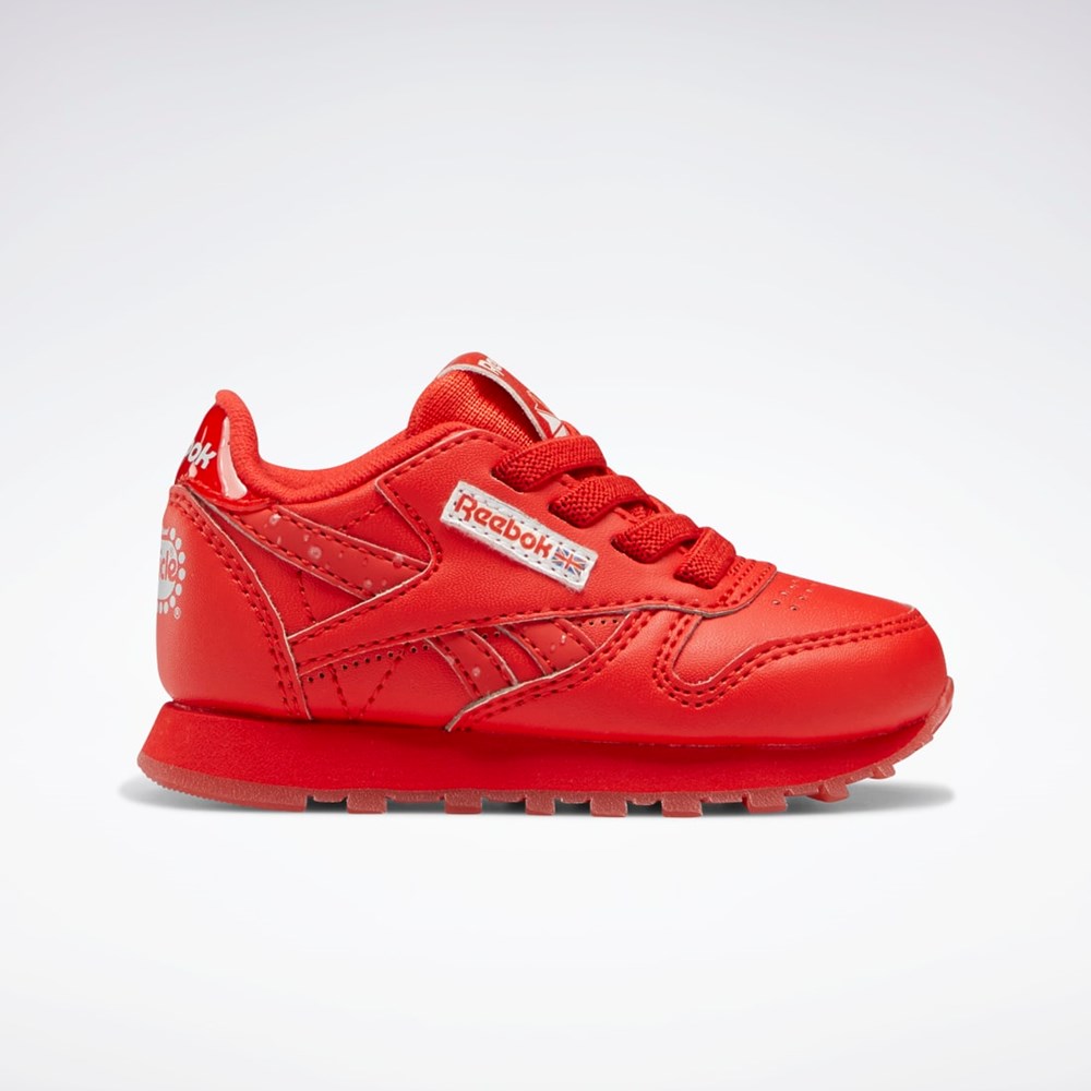 Instinct Red / Instinct Red / Instinct Red Reebok Popsicle Classic Leather Shoes - Toddler | HR0664