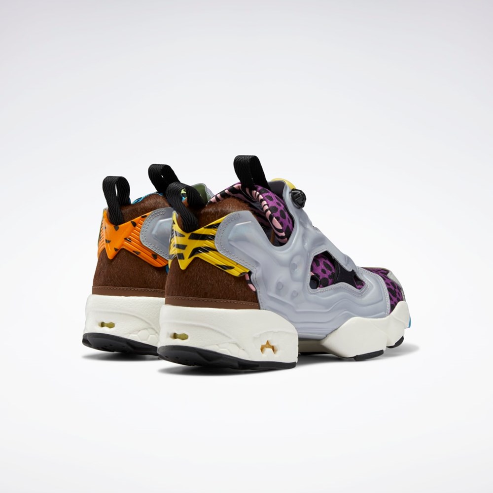 Kiwi Green / Aubergine / Just Brown Reebok THE FLINTSTONES Instapump Fury 94 Shoes | GY8819