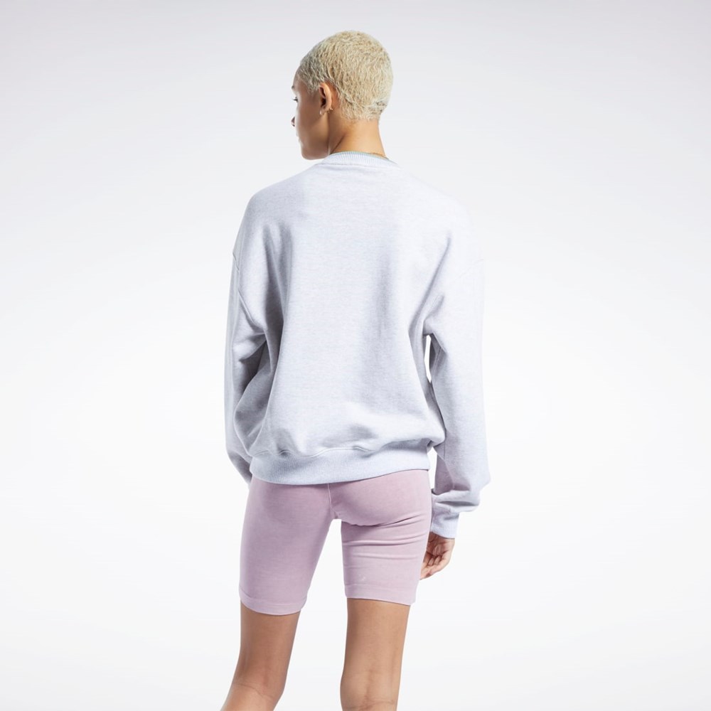 Light Grey Heather Reebok Classics Graphic Sweatshirt | HK4938