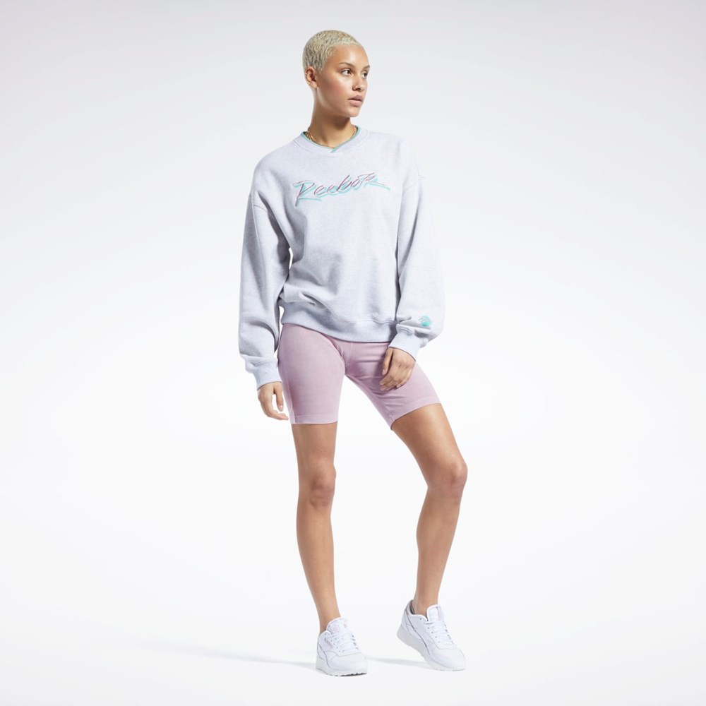 Light Grey Heather Reebok Classics Graphic Sweatshirt | HK4938