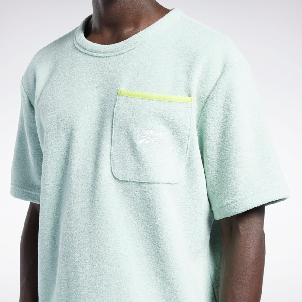 Light Sage Reebok Classics Terry T-Shirt | H54418