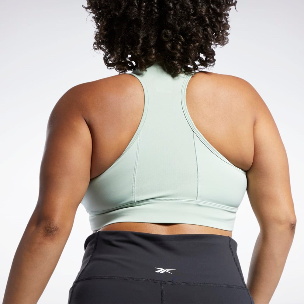 Light Sage Reebok Running Essentials Sports Bra (Plus Size) | HC7571