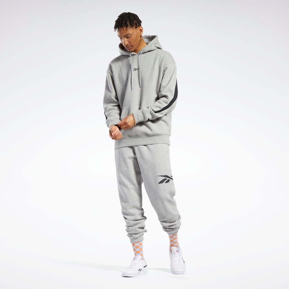 Medium Grey Heather Reebok Classics Brand Proud Hoodie | HS6848