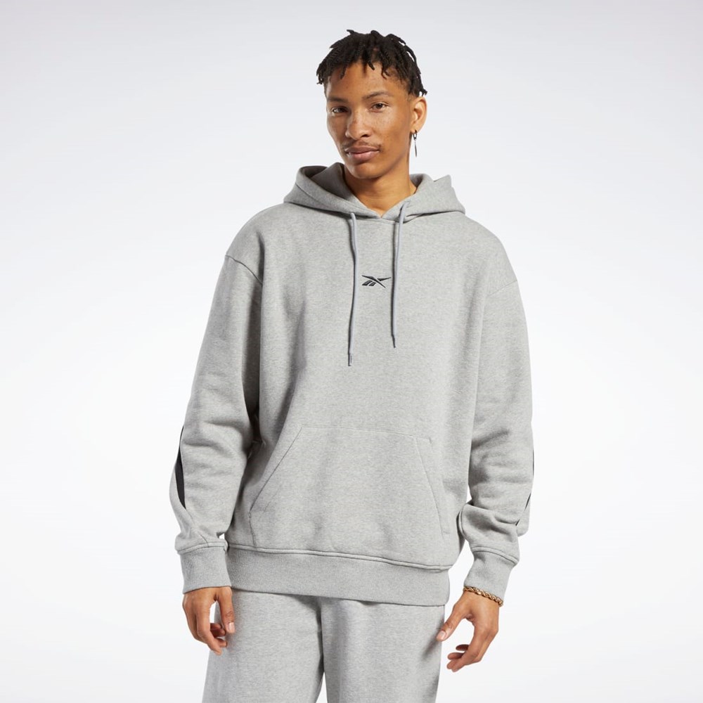 Medium Grey Heather Reebok Classics Brand Proud Hoodie | HS6848