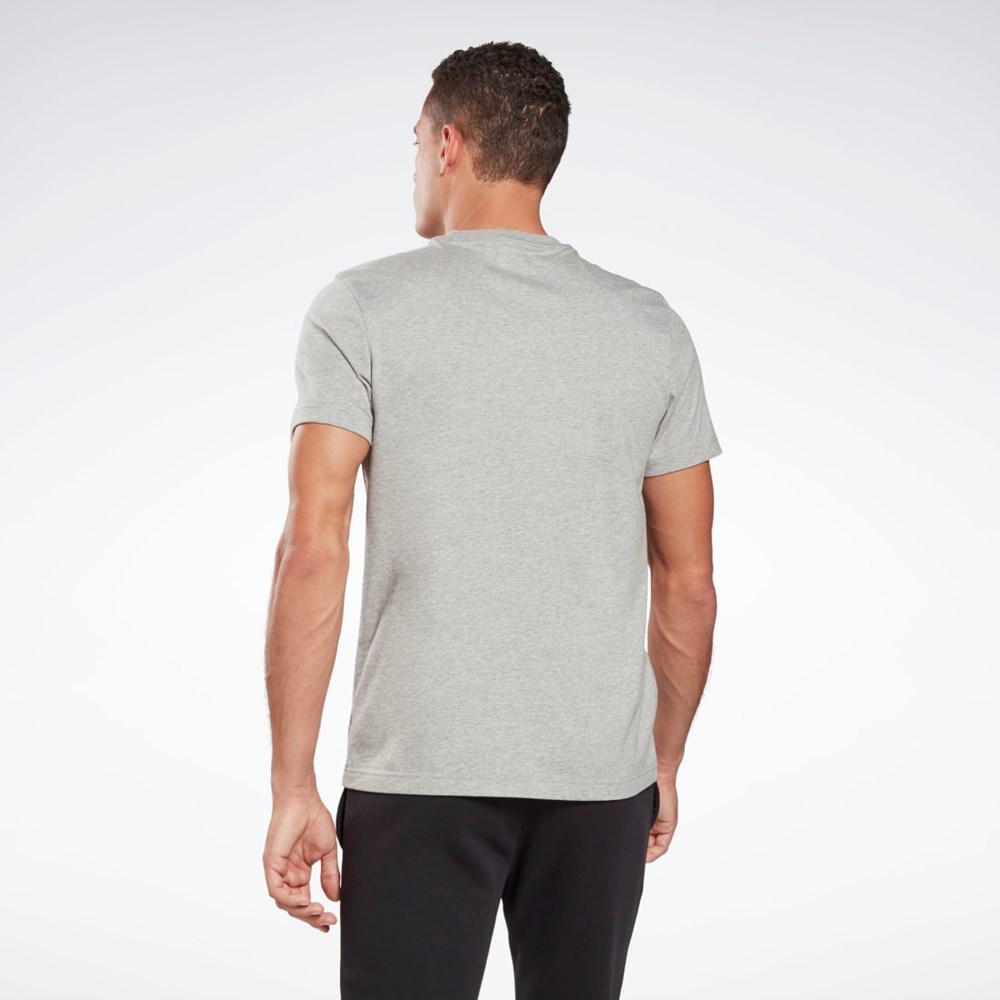 Medium Grey Heather Reebok Reebok Identity T-Shirt | GJ0640