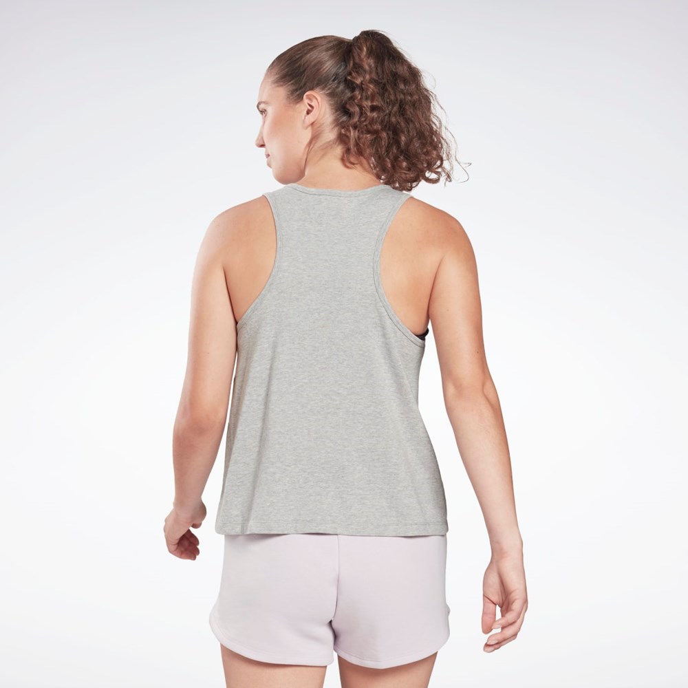 Medium Grey Heather Reebok Reebok Identity Tank Top | HB2267