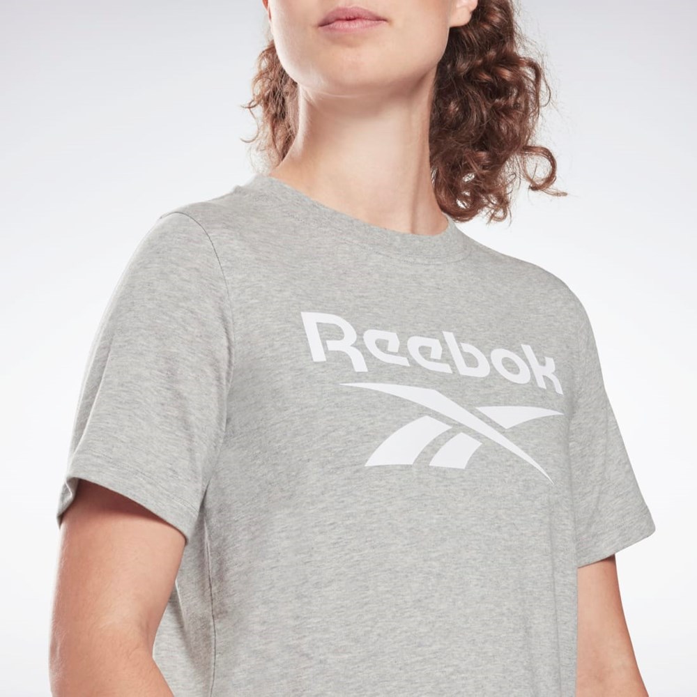 Medium Grey Heather Reebok Reebok Identity T-Shirt | HB2272