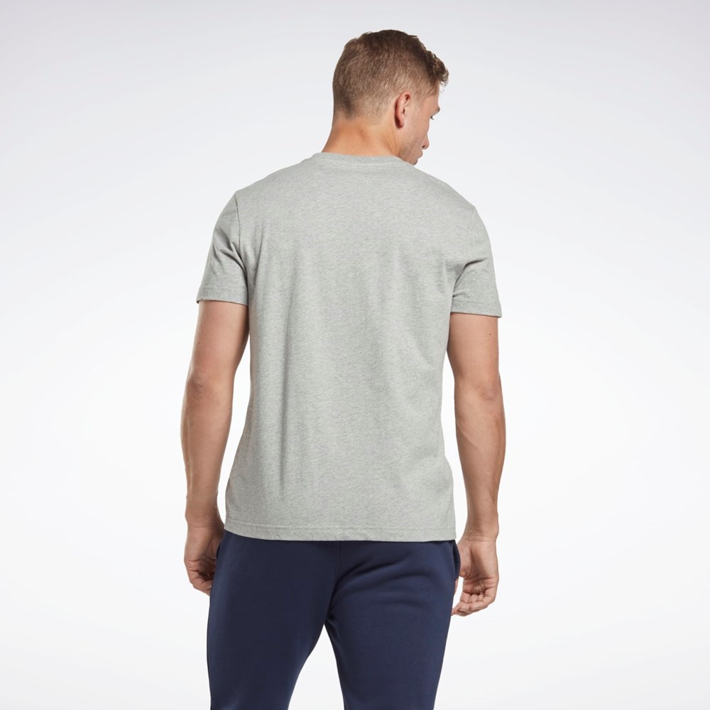 Medium Grey Heather Reebok Reebok Identity Classics T-Shirt | HS7114