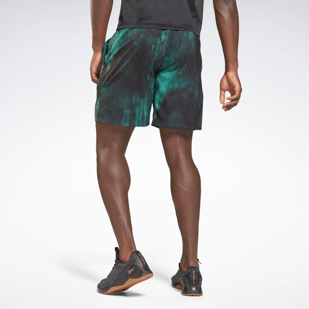 Midnight Pine Reebok Epic Lightweight Printed Training Shorts | GS6588