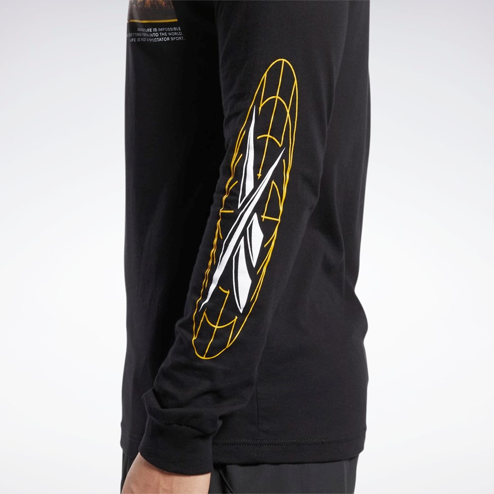 Multi Reebok National Geographic Long Sleeve T-Shirt | GA9192