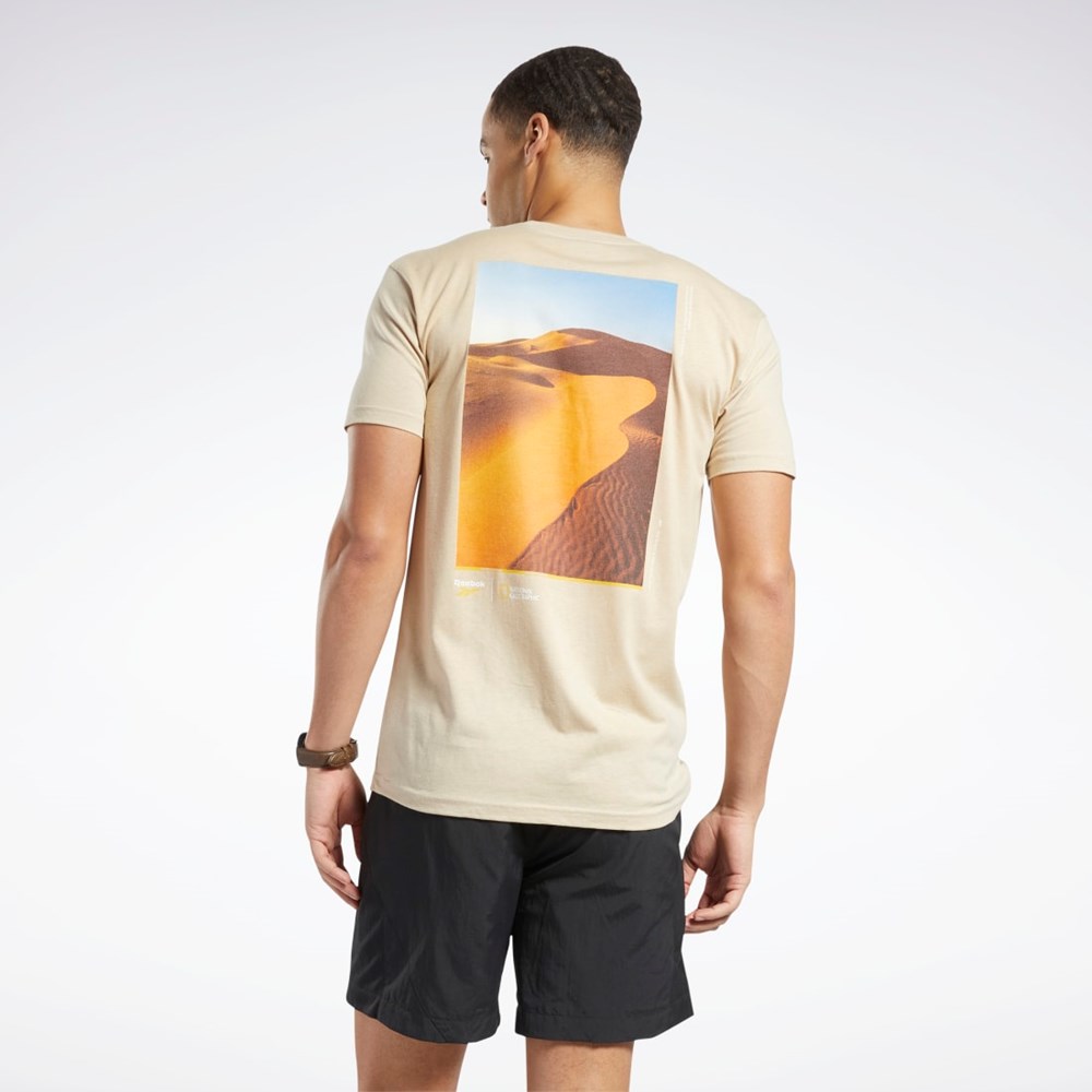 Multi Reebok National Geographic Short Sleeve T-Shirt | GA9190